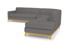 Monroe Drive 3pc Sleeper Sectional :: Leg Finish: Natural / Configuration: RAF - Chaise on the Right / Sleeper Option: Deluxe Innerspring Mattress