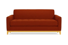 Monroe Drive Twin Size Sleeper Sofa :: Leg Finish: Natural / Sleeper Option: Memory Foam Mattress