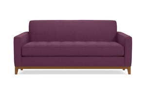 Monroe Drive Apartment Size Sleeper Sofa :: Leg Finish: Pecan / Sleeper Option: Memory Foam Mattress