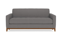 Monroe Drive Apartment Size Sleeper Sofa :: Leg Finish: Pecan / Sleeper Option: Memory Foam Mattress