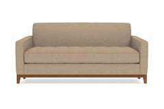 Monroe Drive Twin Size Sleeper Sofa :: Leg Finish: Pecan / Sleeper Option: Deluxe Innerspring Mattress