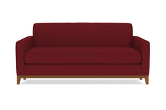 Monroe Drive Apartment Size Sleeper Sofa :: Leg Finish: Pecan / Sleeper Option: Memory Foam Mattress