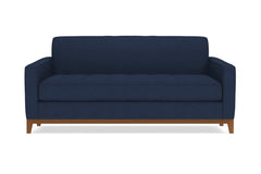 Monroe Drive Apartment Size Sleeper Sofa :: Leg Finish: Pecan / Sleeper Option: Deluxe Innerspring Mattress