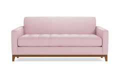 Monroe Drive Apartment Size Sleeper Sofa :: Leg Finish: Pecan / Sleeper Option: Memory Foam Mattress