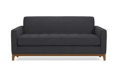 Monroe Drive Apartment Size Sleeper Sofa :: Leg Finish: Pecan / Sleeper Option: Deluxe Innerspring Mattress
