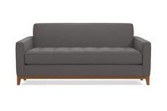 Monroe Drive Apartment Size Sleeper Sofa :: Leg Finish: Pecan / Sleeper Option: Memory Foam Mattress