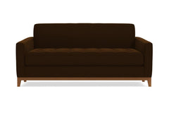 Monroe Drive Apartment Size Sleeper Sofa :: Leg Finish: Pecan / Sleeper Option: Memory Foam Mattress