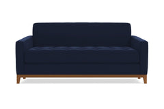Monroe Drive Apartment Size Sleeper Sofa :: Leg Finish: Pecan / Sleeper Option: Memory Foam Mattress