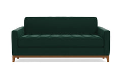 Monroe Drive Twin Size Sleeper Sofa :: Leg Finish: Pecan / Sleeper Option: Deluxe Innerspring Mattress