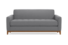 Monroe Drive Apartment Size Sleeper Sofa :: Leg Finish: Pecan / Sleeper Option: Deluxe Innerspring Mattress