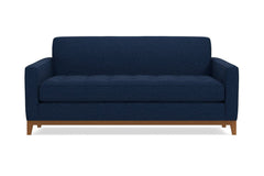 Monroe Drive Apartment Size Sleeper Sofa :: Leg Finish: Pecan / Sleeper Option: Deluxe Innerspring Mattress