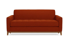 Monroe Drive Apartment Size Sleeper Sofa :: Leg Finish: Pecan / Sleeper Option: Deluxe Innerspring Mattress