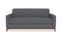 Monroe Drive Apartment Size Sleeper Sofa :: Leg Finish: Pecan / Sleeper Option: Memory Foam Mattress