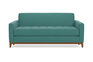 Monroe Drive Apartment Size Sleeper Sofa :: Leg Finish: Pecan / Sleeper Option: Deluxe Innerspring Mattress