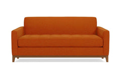 Monroe Drive Apartment Size Sleeper Sofa :: Leg Finish: Pecan / Sleeper Option: Deluxe Innerspring Mattress