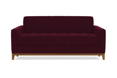 Monroe Drive Twin Size Sleeper Sofa :: Leg Finish: Pecan / Sleeper Option: Deluxe Innerspring Mattress