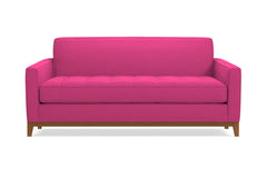 Monroe Drive Apartment Size Sleeper Sofa :: Leg Finish: Pecan / Sleeper Option: Deluxe Innerspring Mattress