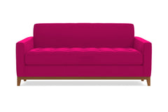 Monroe Drive Apartment Size Sleeper Sofa :: Leg Finish: Pecan / Sleeper Option: Memory Foam Mattress