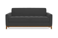 Monroe Drive Apartment Size Sleeper Sofa :: Leg Finish: Pecan / Sleeper Option: Deluxe Innerspring Mattress