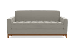 Monroe Drive Apartment Size Sleeper Sofa :: Leg Finish: Pecan / Sleeper Option: Deluxe Innerspring Mattress
