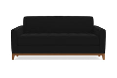 Monroe Drive Apartment Size Sleeper Sofa :: Leg Finish: Pecan / Sleeper Option: Memory Foam Mattress
