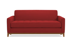 Monroe Drive Apartment Size Sleeper Sofa :: Leg Finish: Pecan / Sleeper Option: Deluxe Innerspring Mattress