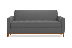 Monroe Drive Apartment Size Sleeper Sofa :: Leg Finish: Pecan / Sleeper Option: Memory Foam Mattress