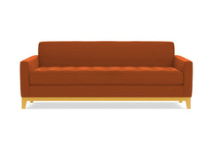 Monroe Drive Queen Size Sleeper Sofa :: Leg Finish: Natural / Sleeper Option: Memory Foam Mattress