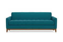 Monroe Drive Queen Size Sleeper Sofa :: Leg Finish: Pecan / Sleeper Option: Memory Foam Mattress