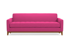 Monroe Drive Queen Size Sleeper Sofa :: Leg Finish: Pecan / Sleeper Option: Memory Foam Mattress