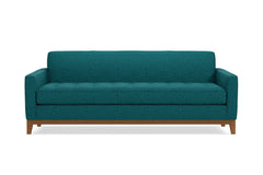 Monroe Drive Queen Size Sleeper Sofa :: Leg Finish: Pecan / Sleeper Option: Deluxe Innerspring Mattress