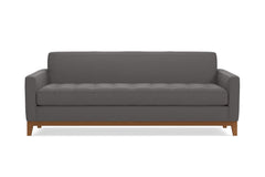 Monroe Drive Queen Size Sleeper Sofa :: Leg Finish: Pecan / Sleeper Option: Memory Foam Mattress