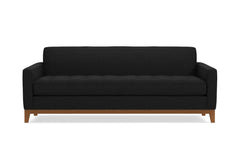 Monroe Drive Queen Size Sleeper Sofa :: Leg Finish: Pecan / Sleeper Option: Deluxe Innerspring Mattress