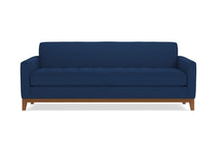 Monroe Drive Queen Size Sleeper Sofa :: Leg Finish: Pecan / Sleeper Option: Memory Foam Mattress