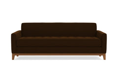Monroe Drive Queen Size Sleeper Sofa :: Leg Finish: Pecan / Sleeper Option: Deluxe Innerspring Mattress