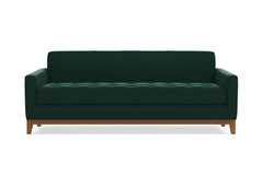 Monroe Drive Queen Size Sleeper Sofa :: Leg Finish: Pecan / Sleeper Option: Memory Foam Mattress
