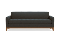Monroe Drive Queen Size Sleeper Sofa :: Leg Finish: Pecan / Sleeper Option: Memory Foam Mattress