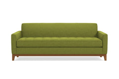 Monroe Drive Queen Size Sleeper Sofa :: Leg Finish: Pecan / Sleeper Option: Memory Foam Mattress