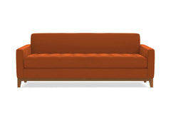 Monroe Drive Queen Size Sleeper Sofa :: Leg Finish: Pecan / Sleeper Option: Deluxe Innerspring Mattress
