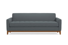 Monroe Drive Queen Size Sleeper Sofa :: Leg Finish: Pecan / Sleeper Option: Memory Foam Mattress