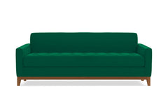 Monroe Drive Queen Size Sleeper Sofa :: Leg Finish: Pecan / Sleeper Option: Memory Foam Mattress