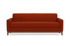 Monroe Drive Queen Size Sleeper Sofa :: Leg Finish: Pecan / Sleeper Option: Deluxe Innerspring Mattress