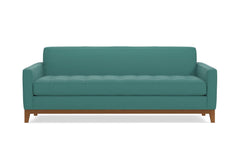 Monroe Drive Queen Size Sleeper Sofa :: Leg Finish: Pecan / Sleeper Option: Memory Foam Mattress