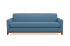 Monroe Drive Queen Size Sleeper Sofa :: Leg Finish: Pecan / Sleeper Option: Memory Foam Mattress