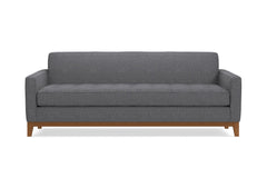 Monroe Drive Queen Size Sleeper Sofa :: Leg Finish: Pecan / Sleeper Option: Memory Foam Mattress