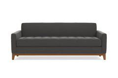 Monroe Drive Queen Size Sleeper Sofa :: Leg Finish: Pecan / Sleeper Option: Deluxe Innerspring Mattress