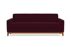Monroe Drive Queen Size Sleeper Sofa :: Leg Finish: Pecan / Sleeper Option: Memory Foam Mattress
