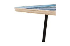 Mystic Stone Aqua Blue Coffee Table by Lisa Argyropoulos