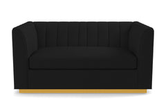 Nora Apartment Size Sofa :: Leg Finish: Natural / Size: Apartment Size - 74"w