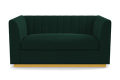 Nora Loveseat :: Leg Finish: Natural / Size: Loveseat - 62"w